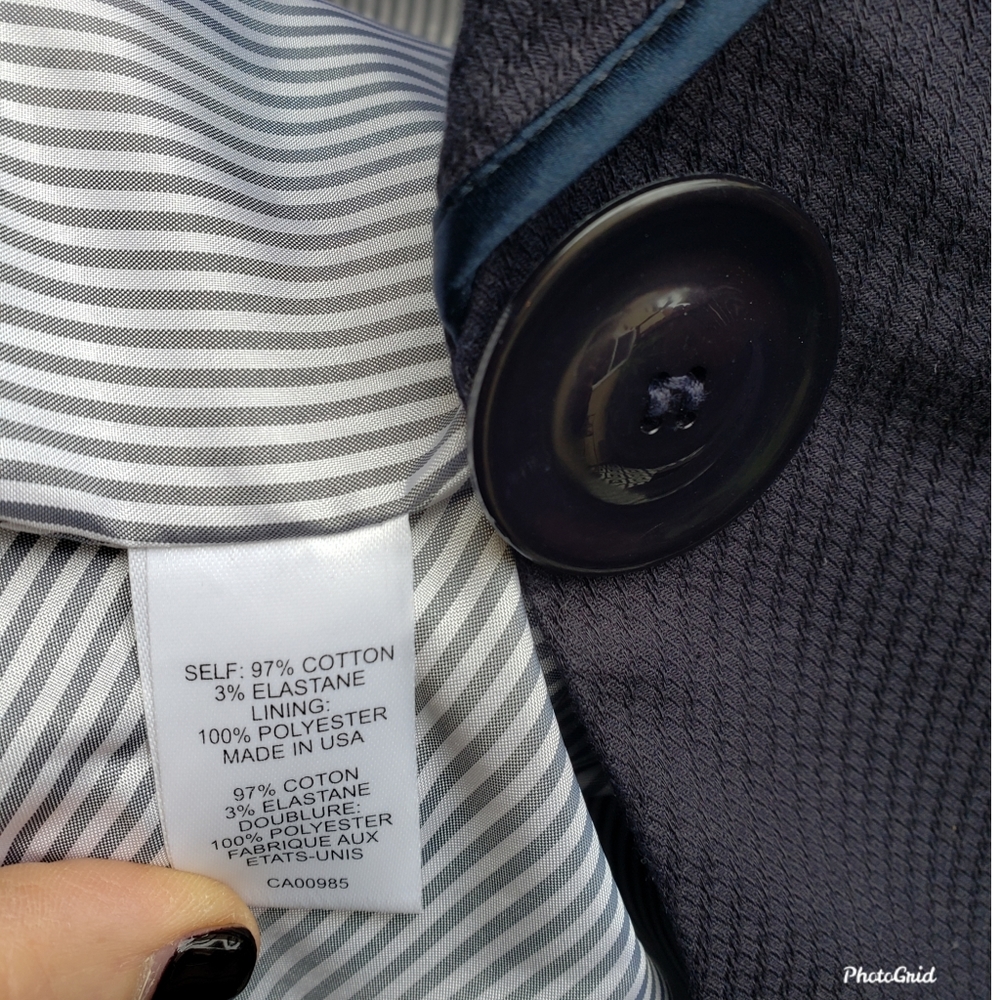 Nanette Lepore Navy Blue Blazer Sz 8 - Picture 6 of 8